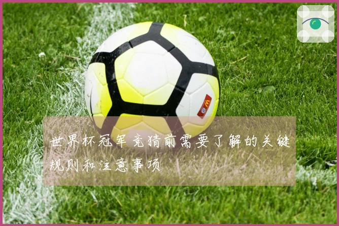 世界杯冠军竞猜前需要了解的关键规则和注意事项